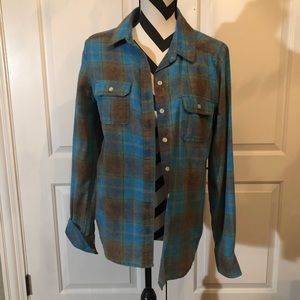 Plaid button down shirt